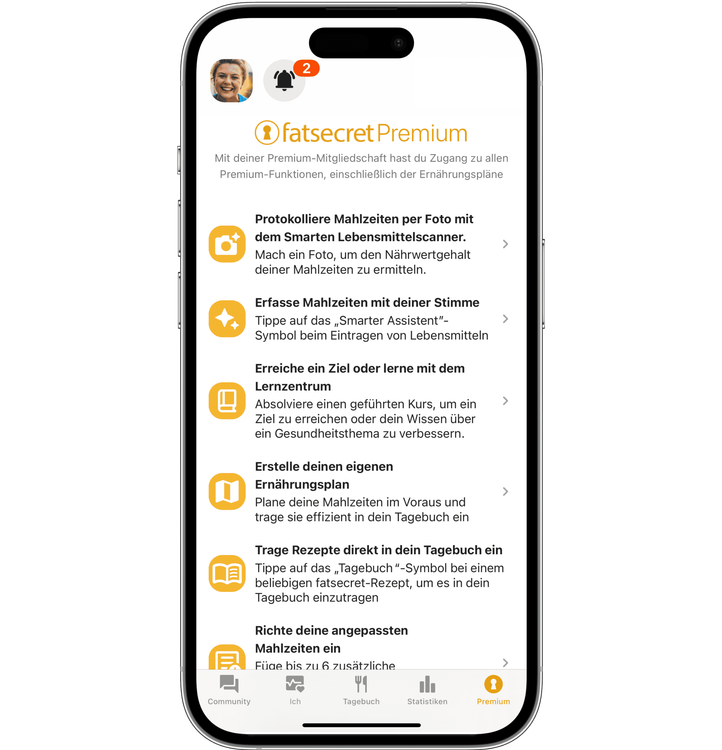 Erreiche deine Abnehmziele mit fatsecret